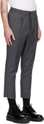 AMI Paris Gray Elasticized Trousers