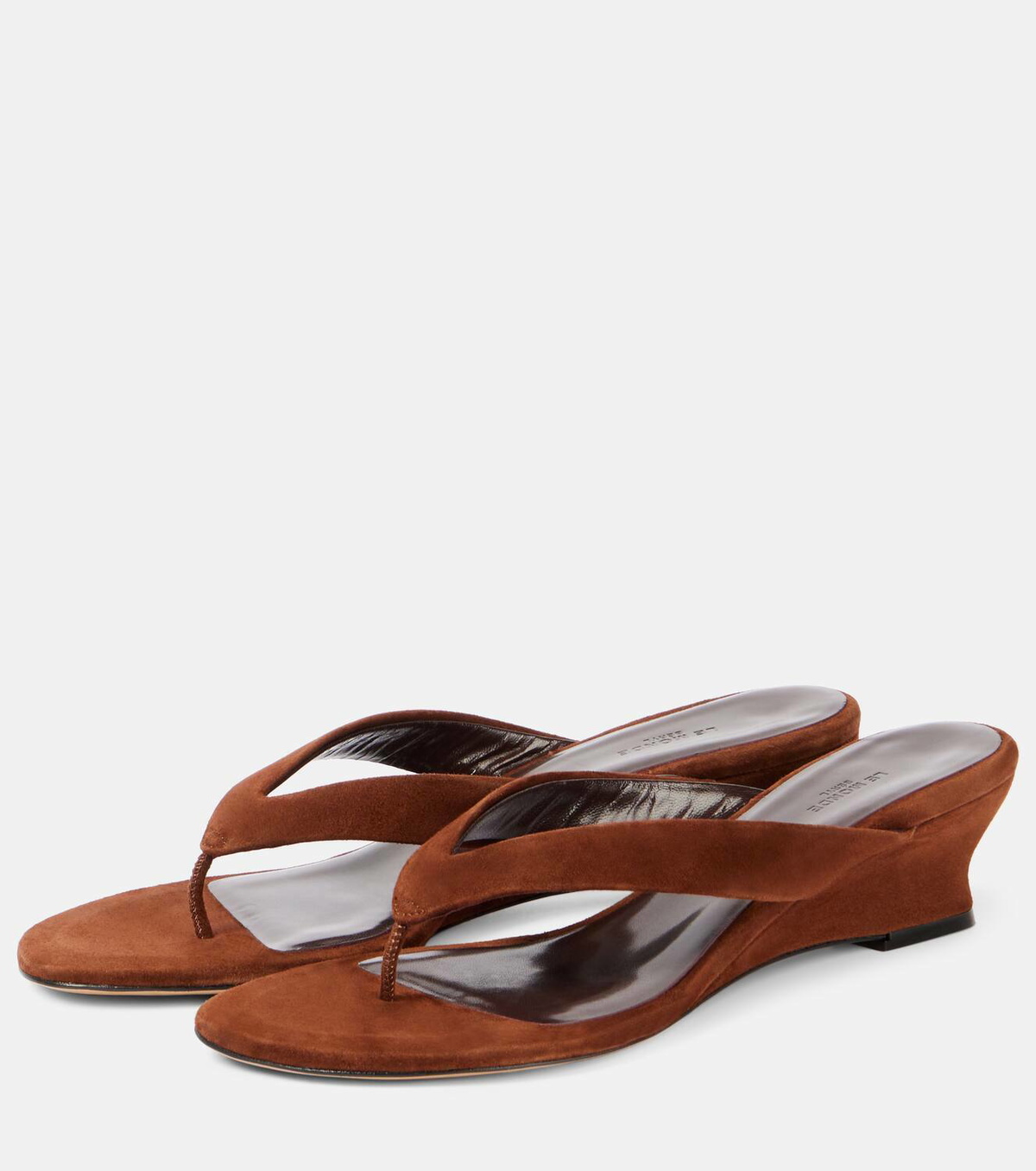 Le Monde Béryl Suede thong sandals