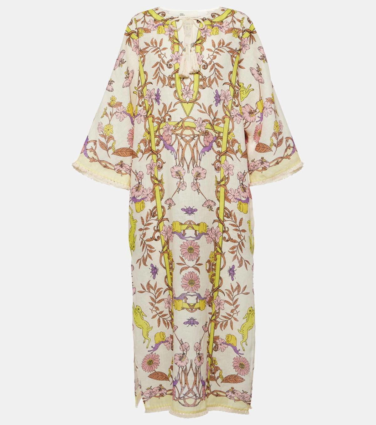 【送料 関税込】Tory Burch Printed linen kaftan カフタン Tory Burch Printed linen gauze kaftan Tory Burch