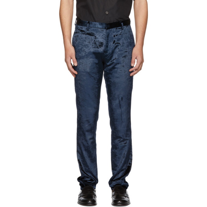 Photo: Paul Smith Blue Velvet Slim Trousers