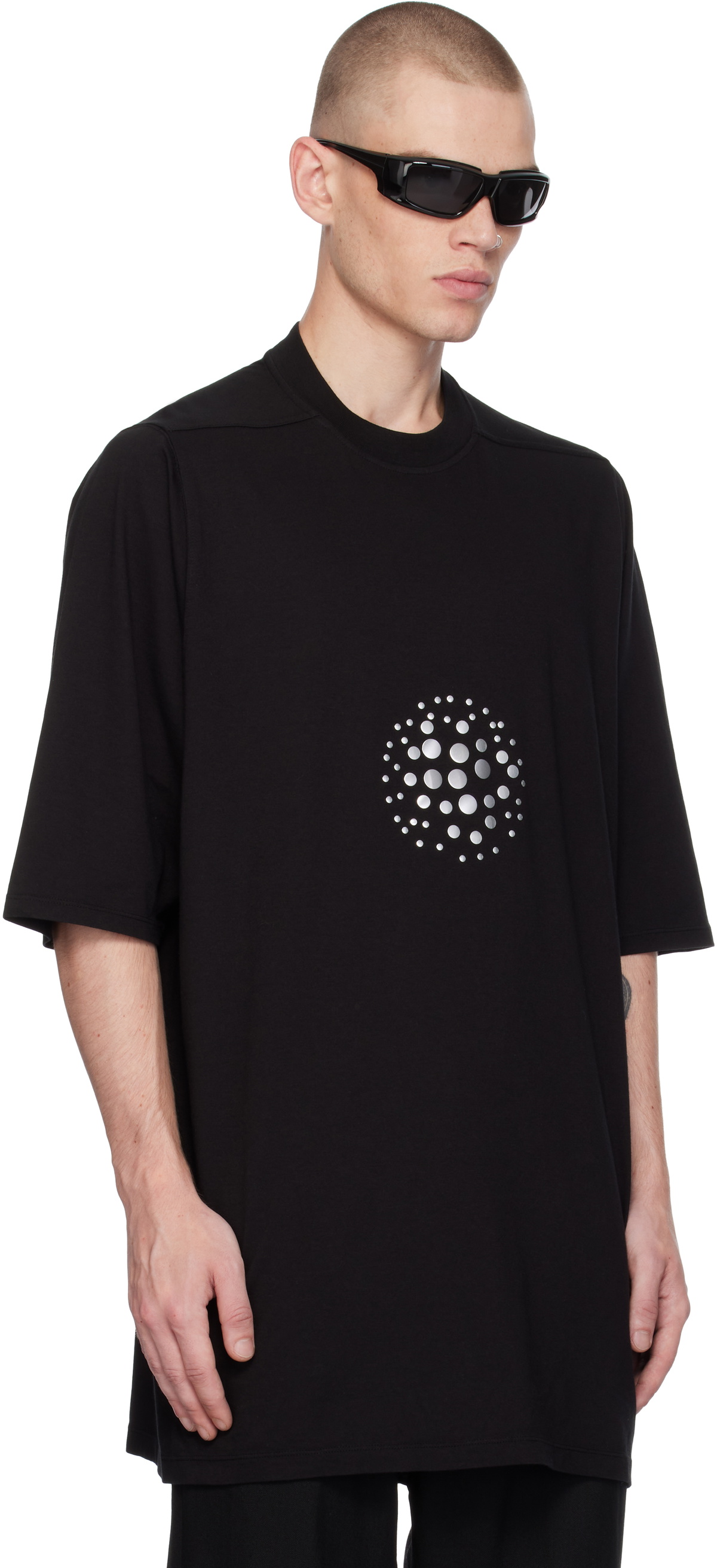 Rick Owens Black Porterville Jumbo SS T-shirt Rick Owens