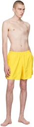 Acne Studios Yellow Reflective Tape Swim Shorts