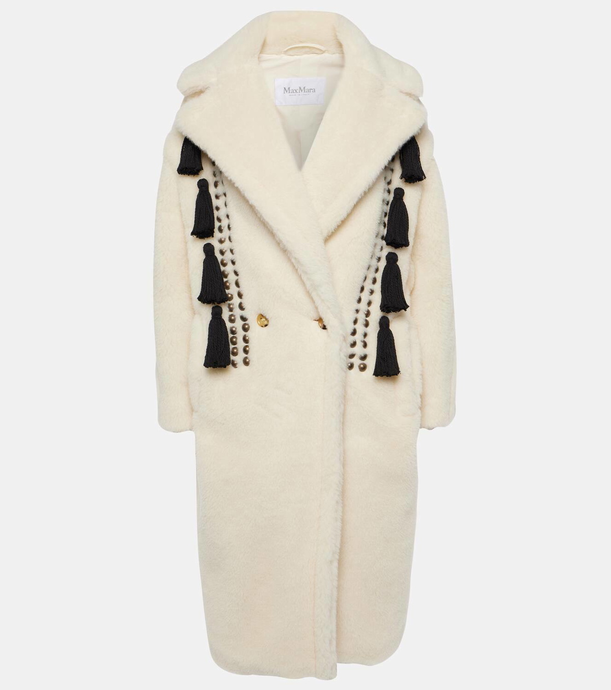 ☆DT☆入手困難☆お洒落Teddy Coat/DEMETRA/MaxMara Max Mara Demetra Teddy Bear Icon embroidered coat Max Mara