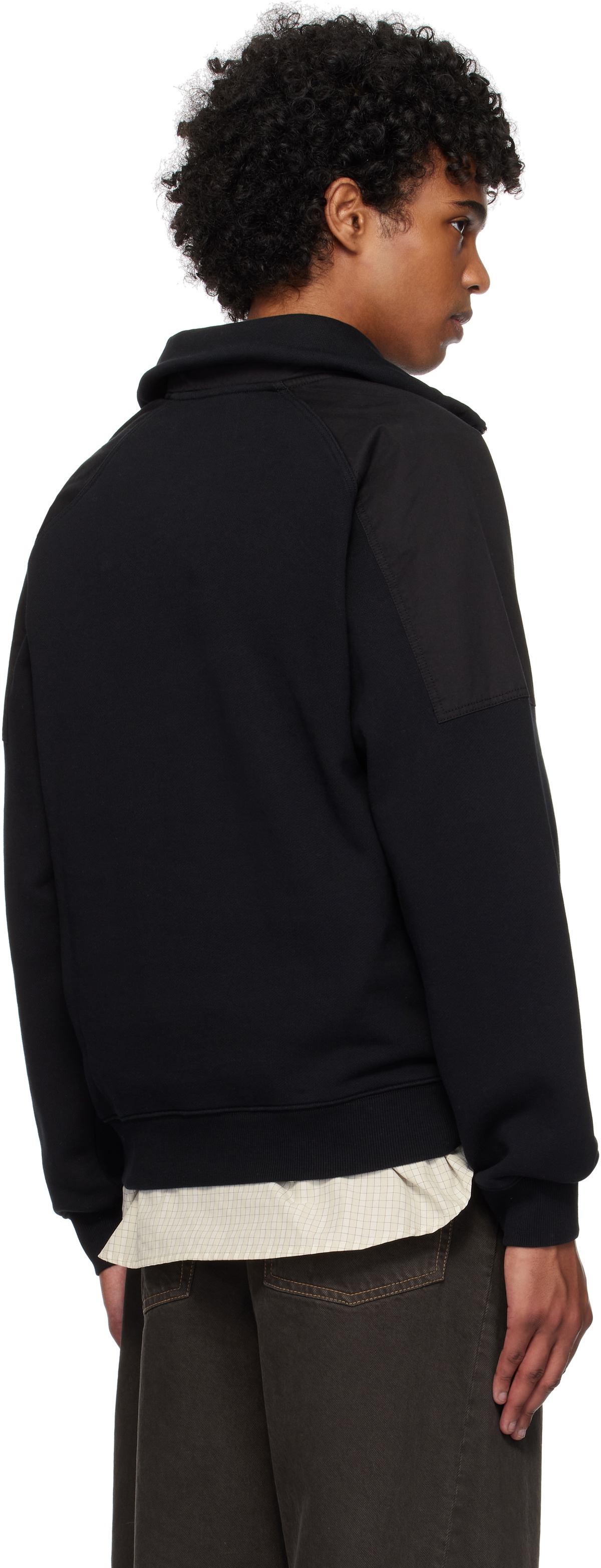 Kijun Black Half Zip-Up Sweatshirt