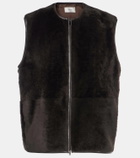 The Row Andi shearling vest