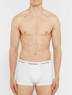 Calvin Klein Underwear - Three-Pack Low-Rise Stretch-Cotton Boxer Briefs - White