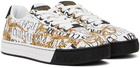 Versace Jeans Couture White & Gold Court 88 Sneakers