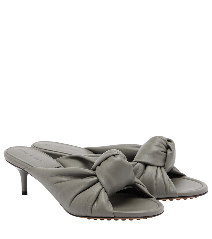 Photo: Bottega Veneta Cherry Knot leather mules