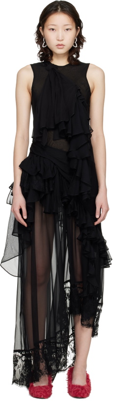 Photo: Collina Strada Black Angelica Maxi Dress