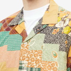 Bode Men's Diagonal Square Patchwork Overshirt in Multi