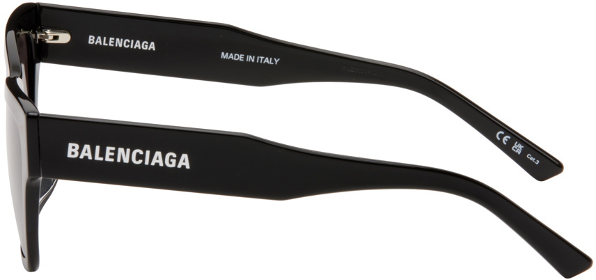 サングラス BALENCIAGA Black acetate Signature Square XL sunglasses Balenciaga Black Acetate Signature Square Xl Sunglasses in