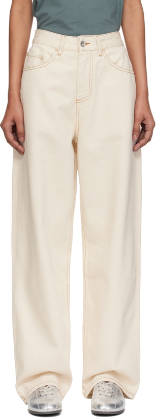 Photo: YMC Beige Earth Silver Jeans