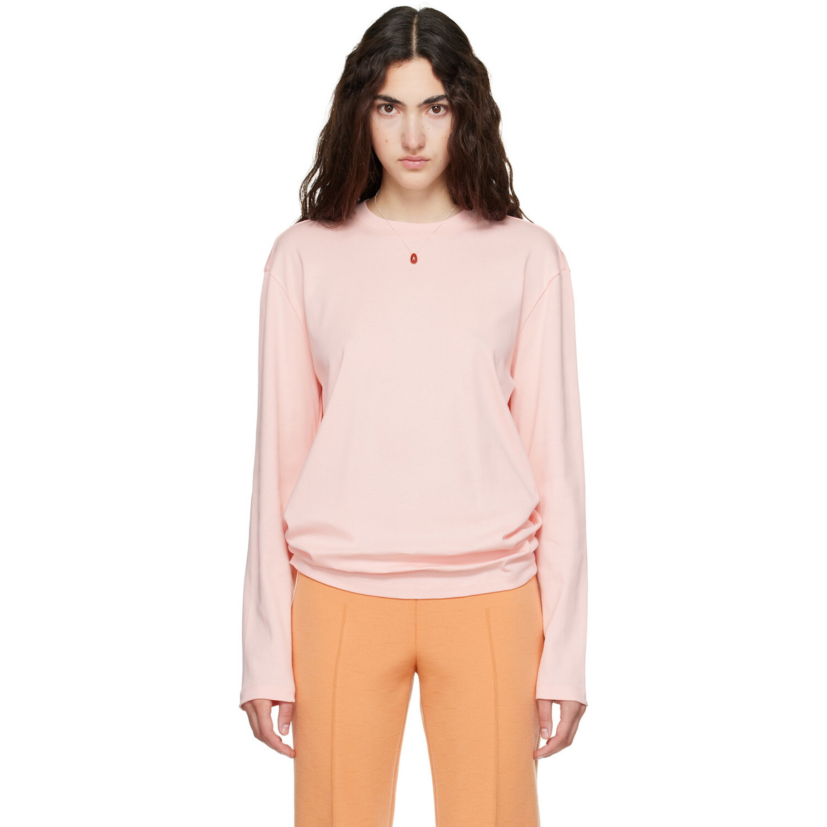 FLORE FLORE Pink Maggie Longsleeve T-shirt