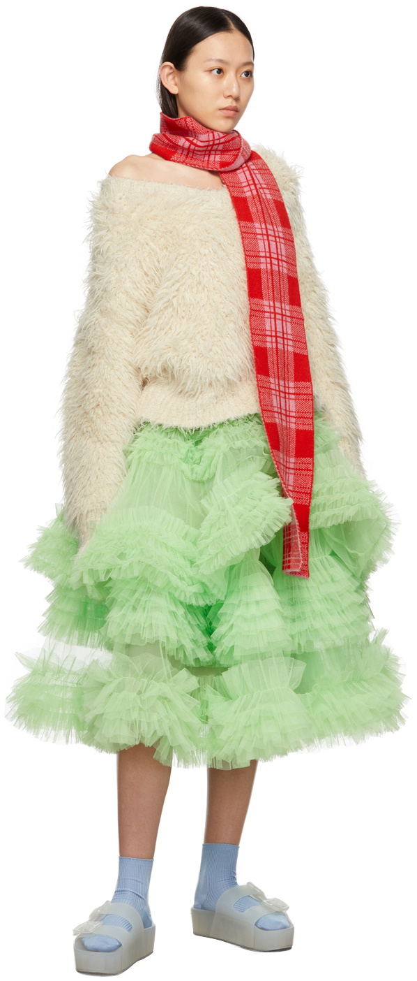 Molly Goddard Green Tulle Mosi Skirt Molly Goddard