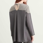 Beams Boy Women's Logo Football Long Sleeve T-Shirt in Grey 