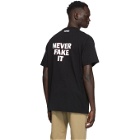 VETEMENTS Black Never Fake It T-Shirt