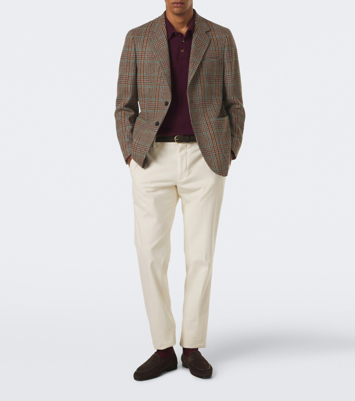 Rubinacci Checked virgin wool blazer
