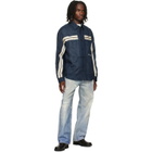 Palm Angels Navy Classic Logo Track Shirt