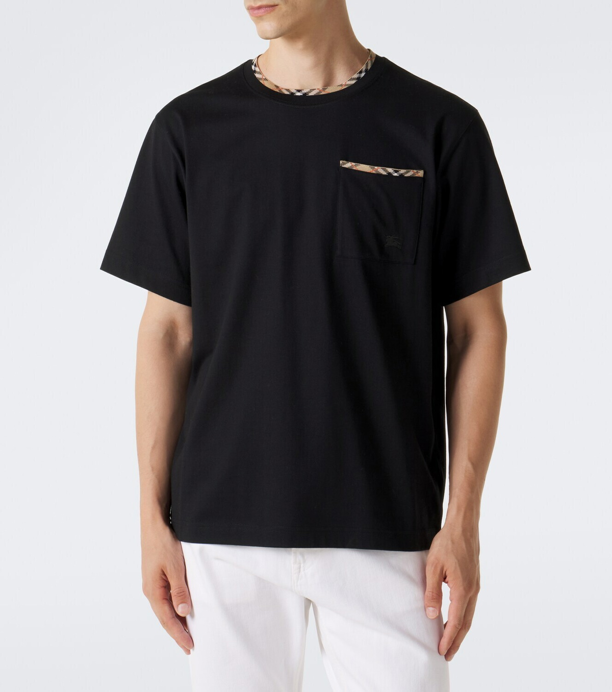 Burberry Burberry Check cotton jersey T-shirt