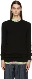 Comme des Garçons Shirt Black Knit Lambswool Crewneck