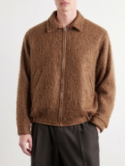 Kaptain Sunshine - Brushed Wool-Blend Woven Blouson Jacket - Brown