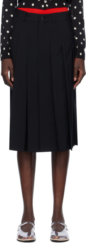 Photo: Comme des Garçons Comme des Garçons Black Wool Tropical Shorts