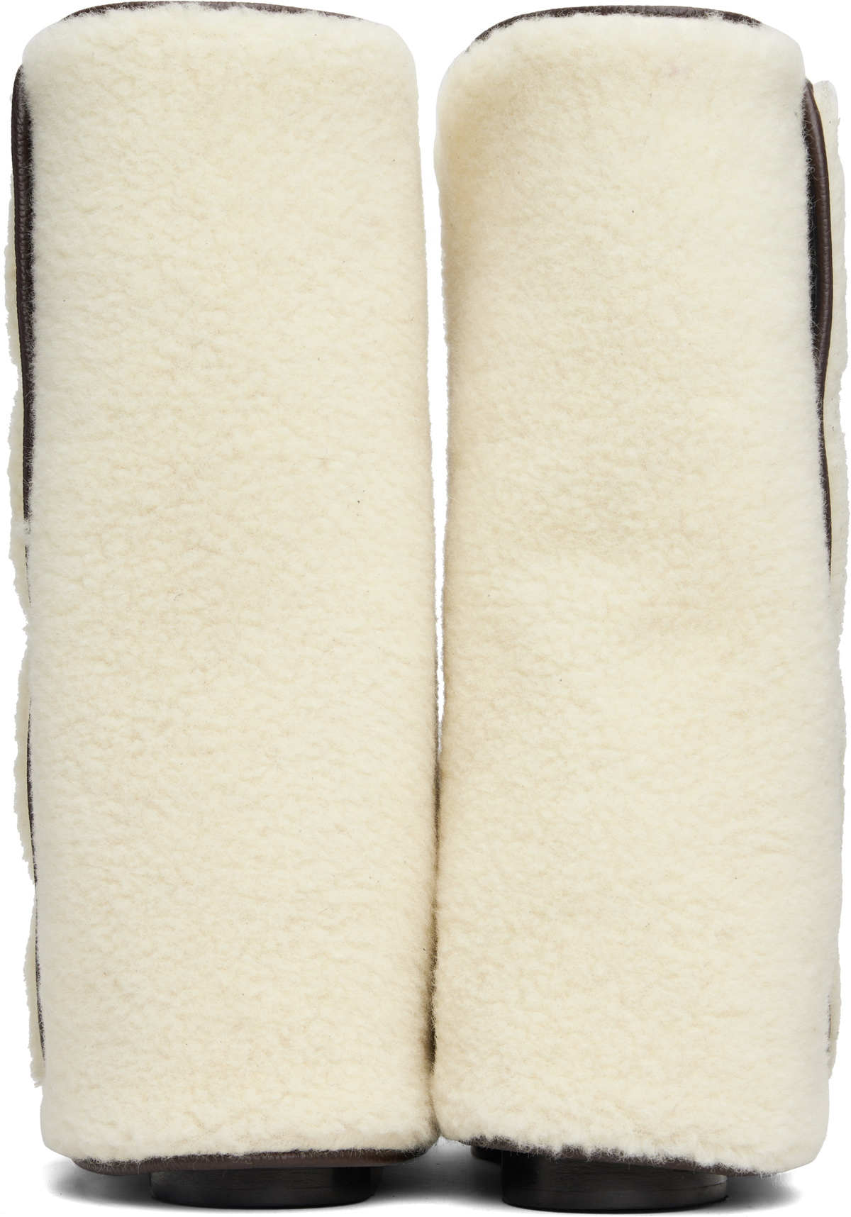 GmbH Off-White & Brown Emrik Gaiter Boots