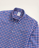 Brooks Brothers Men's Stretch Regent Regular-Fit Sport Shirt, Non-Iron Check | Dark Blue