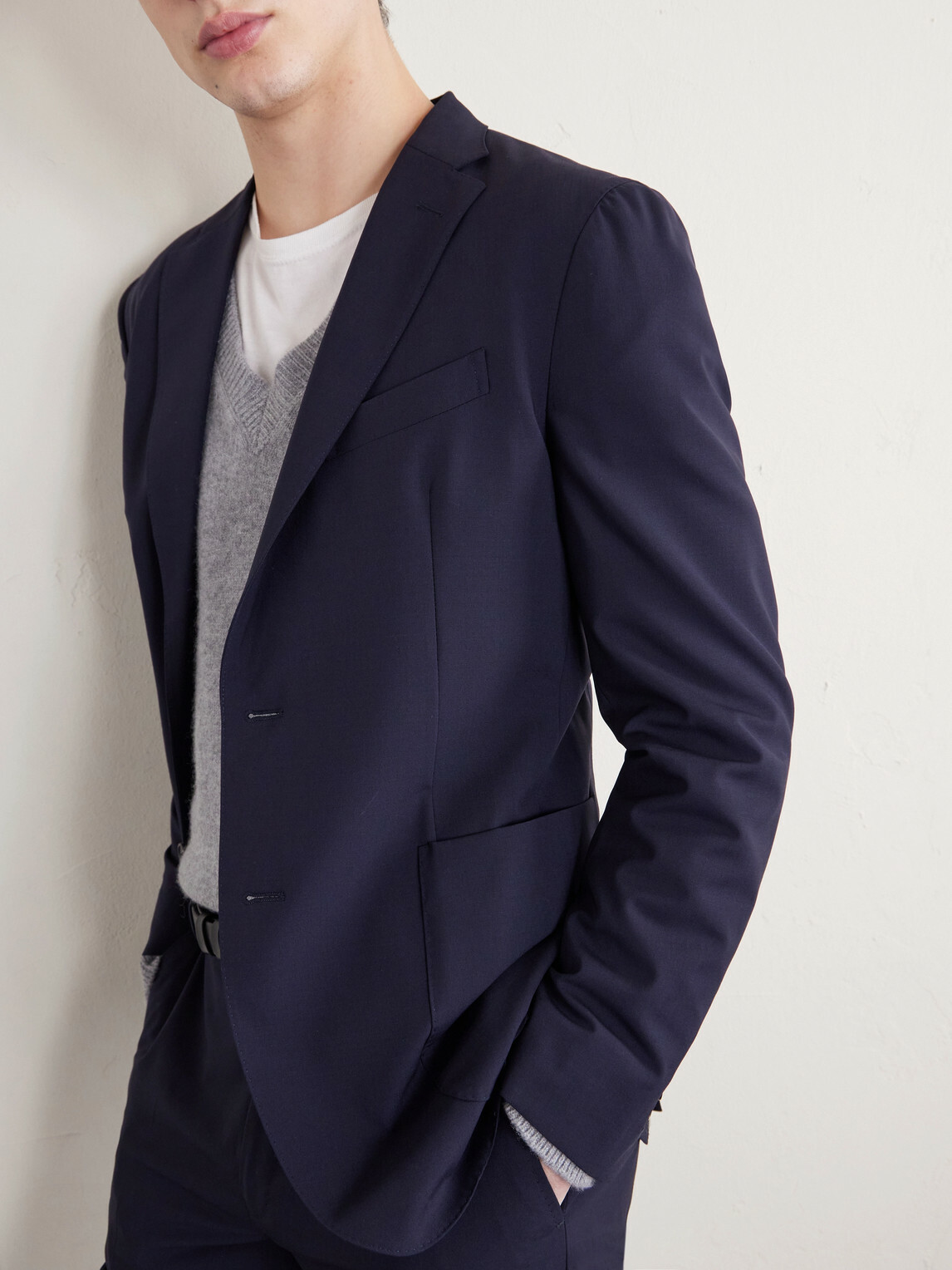 Slowear - Wool-Blend Suit Jacket - Blue