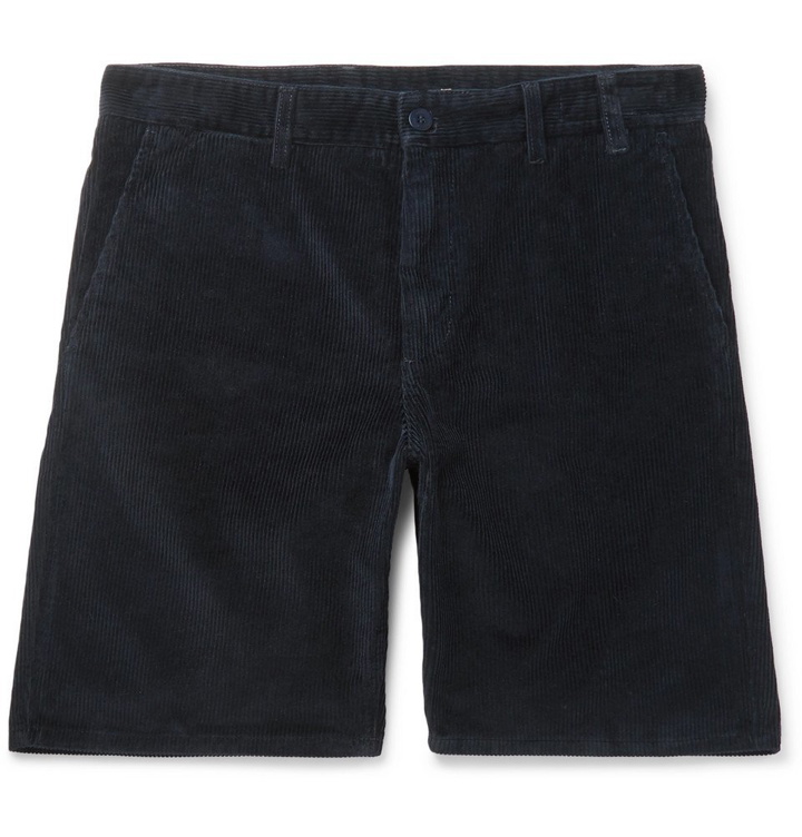 Photo: Norse Projects - Aros Cotton-Corduroy Shorts - Navy