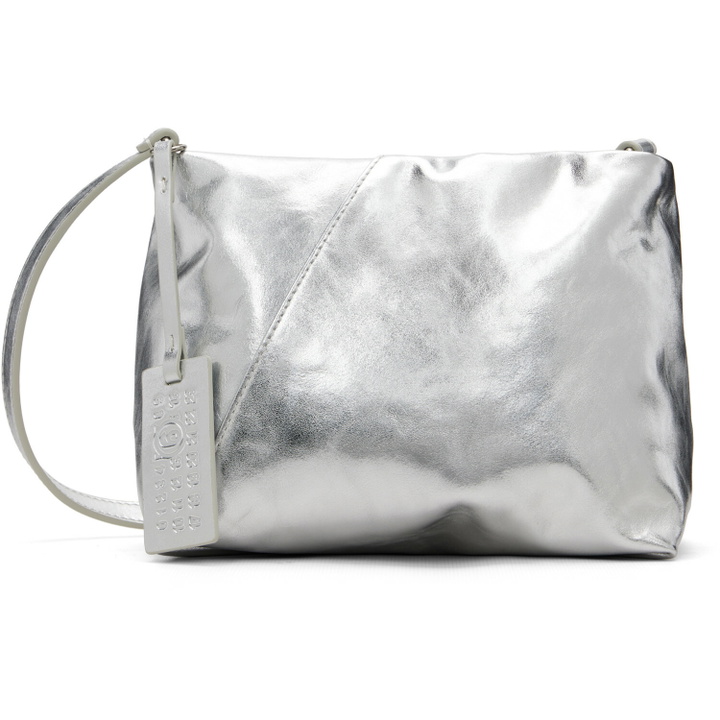 Photo: MM6 Maison Margiela Silver Triangle Folded Bag