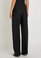 Wardrobe.nyc Straight-leg Mohair-blend Trousers Black