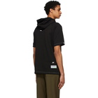 ADER error Black Tionet Hooded T-Shirt