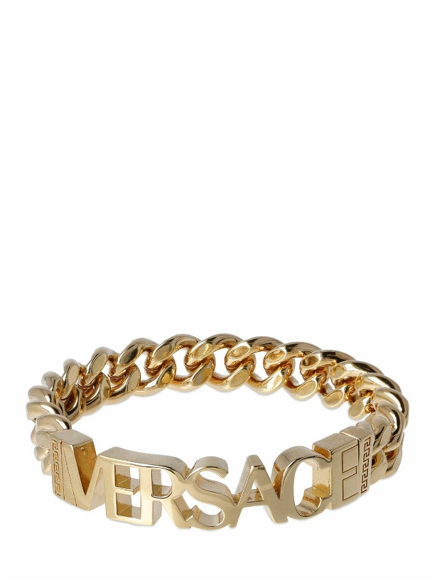 Photo: VERSACE - Metal Logo Bracelet