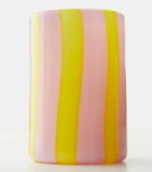 Aquazzura Casa Dolcevita Stripe set of 2 glass tumblers