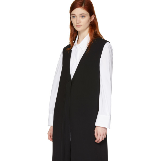 Sara Lanzi Black Tie Long Vest
