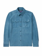 Ralph Lauren Purple label - Barron Suede Shirt Jacket - Blue