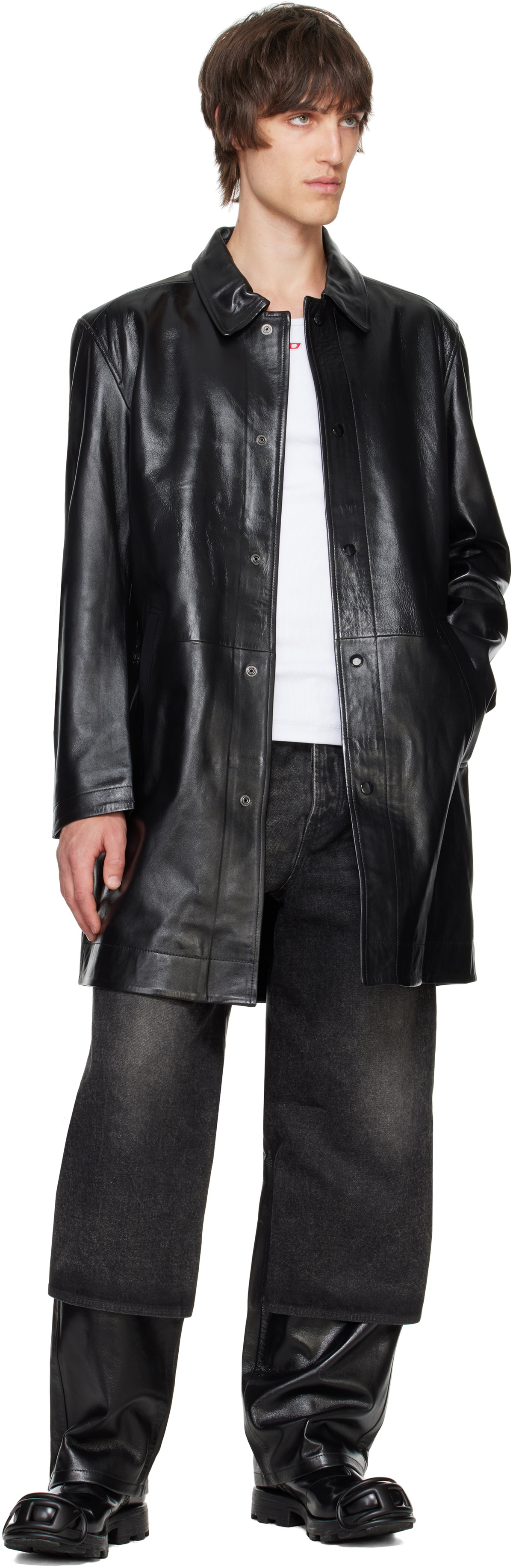 Diesel Black D-Hammer Bt Zip D Boots Diesel