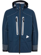 And Wander - Pertex Shield Nylon Hooded Jacket - Blue