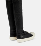 Rick Owens - Stocking over-the-knee leather boots