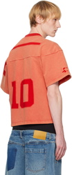 SPENCER BADU Red Washed Jersey T-shirt