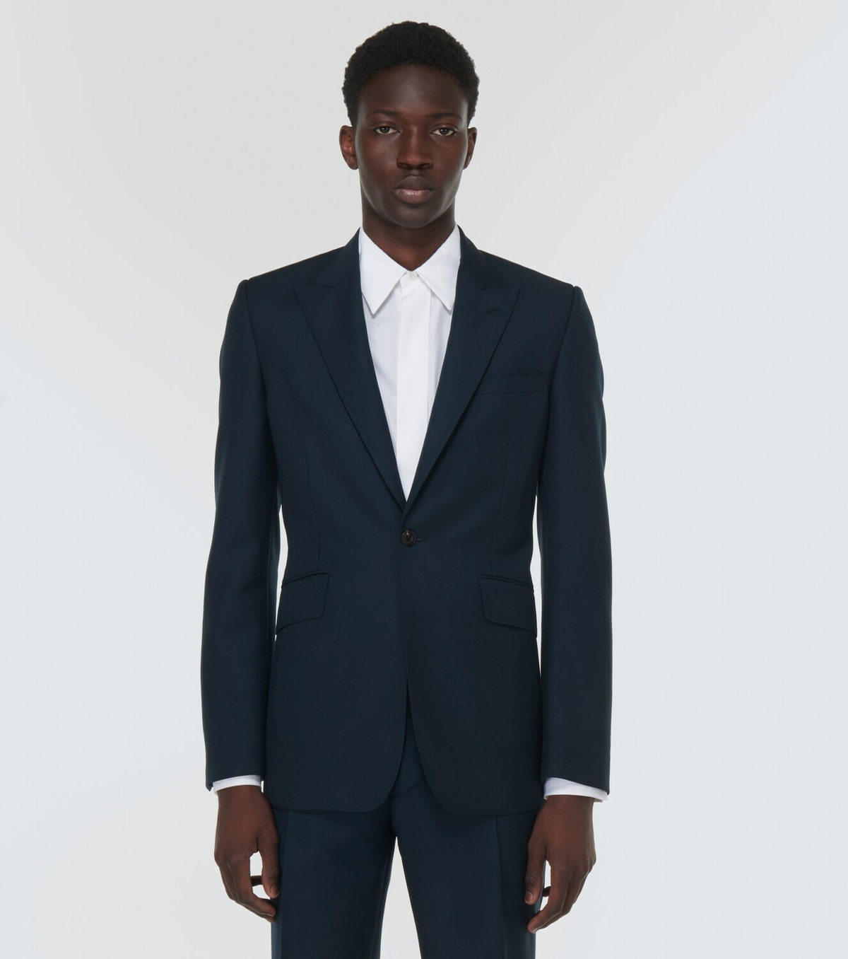 ジャケット Alexander Mcqueen Wool Jacket Alexander McQueen Black single-breasted jacket in wool