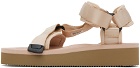 Suicoke Beige & Pink DEPA-2PO Sandals