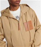 Loewe Anagram cropped zip-up hoodie