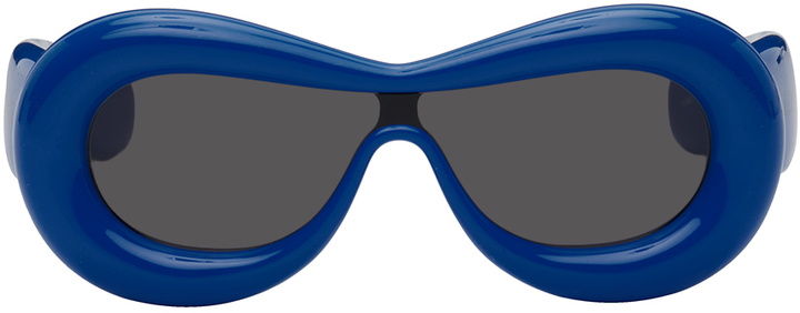 Photo: Loewe Blue Inflated Mask Sunglasses