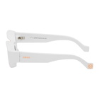 Loewe White and Orange Paulas Ibiza Square Sunglasses