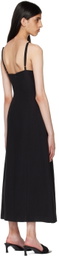 Missing You Already Black Cotton Midi Dress