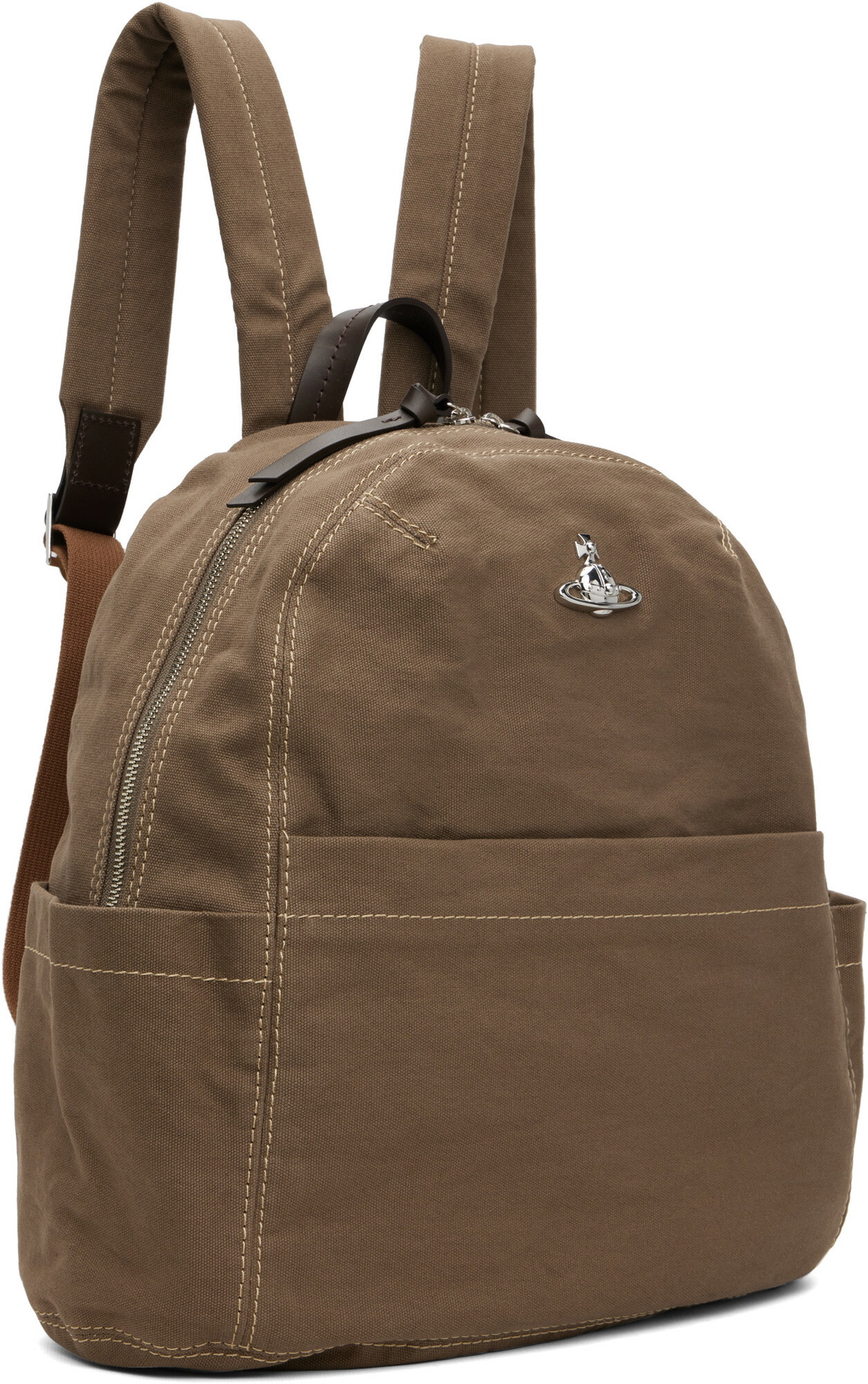 Vivienne Westwood Khaki George Medium Backpack