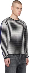 Gimaguas Gray & Black Boulder Stripe Sweater