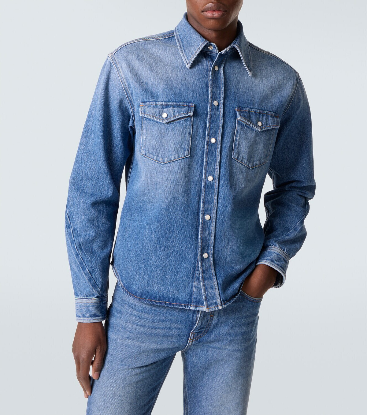 Givenchy Couture Seam denim shirt